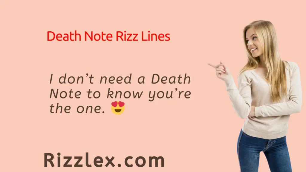 Death Note Rizz Lines