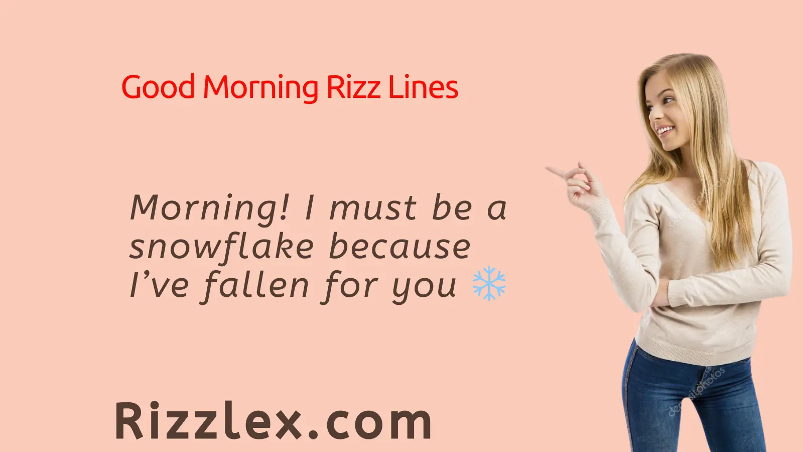 Good Morning Rizz Lines