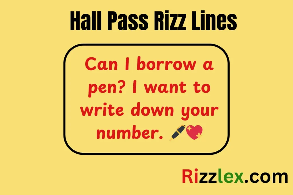 Hall Pass Rizz Lines