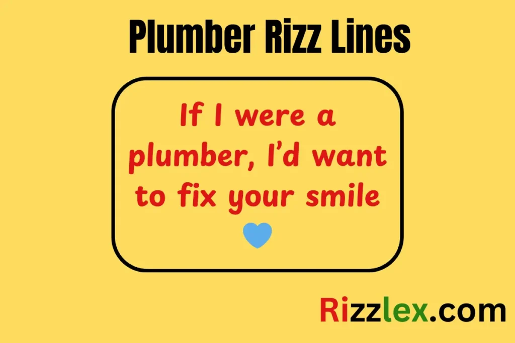 Plumber Rizz Lines