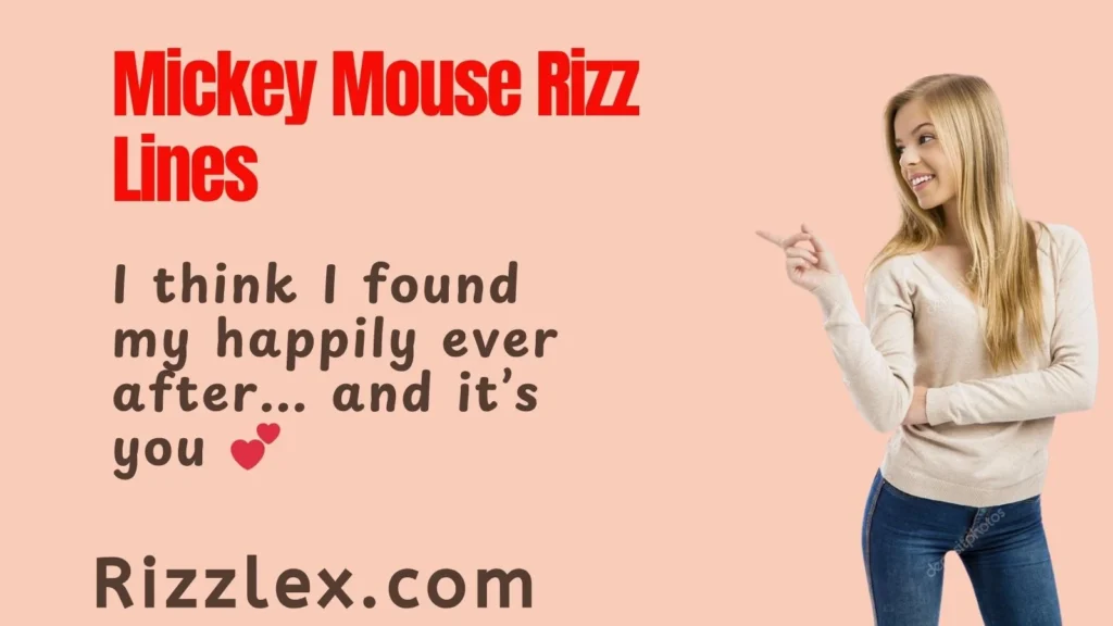 Mickey Mouse Rizz Lines