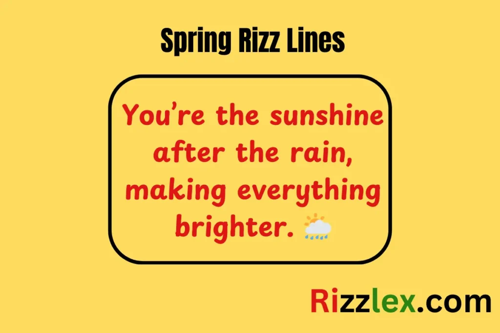 Spring Rizz Lines