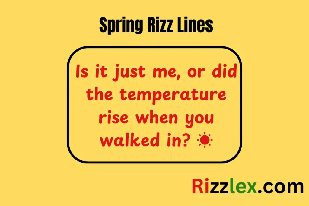 Spring Rizz Lines
