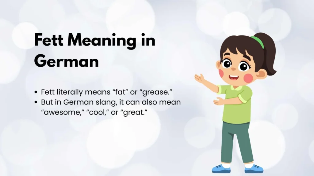 Fett Meaning in German