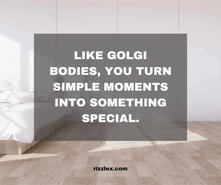 golgi bodies pick up lines