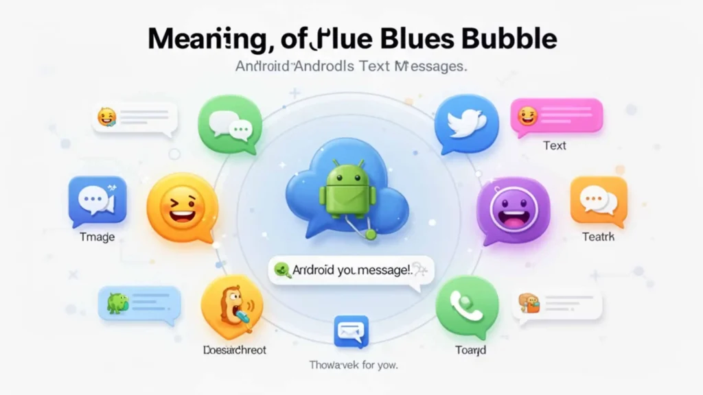 What Does Blue Bubble Mean on Text Android