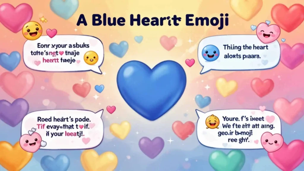 What Does Blue Heart Mean in Text