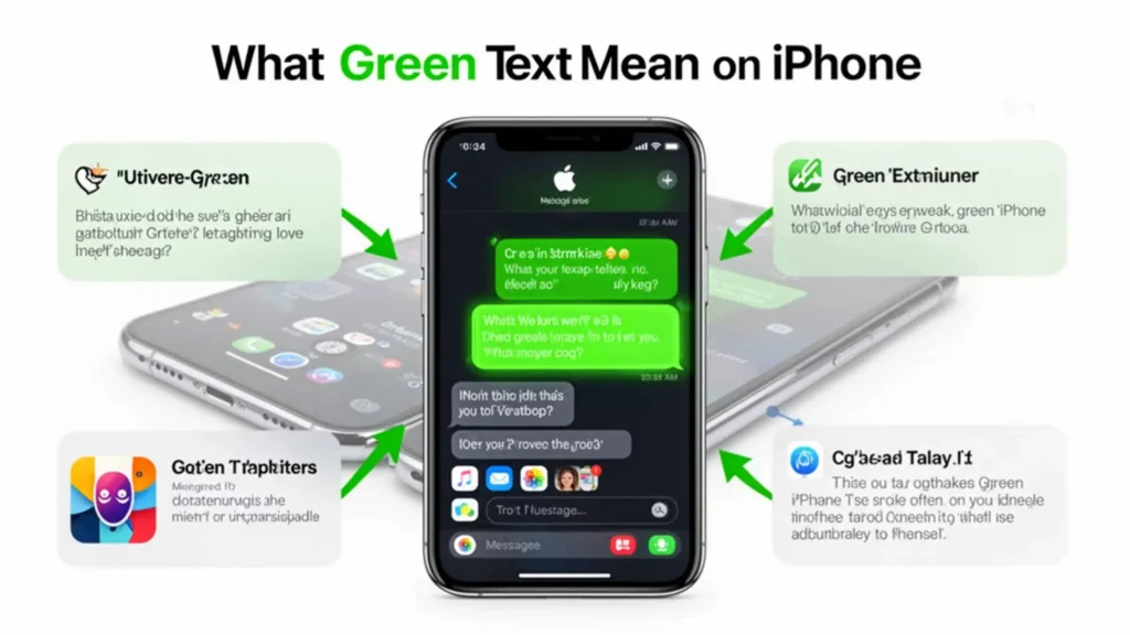 What Does Green Text Mean on iPhone