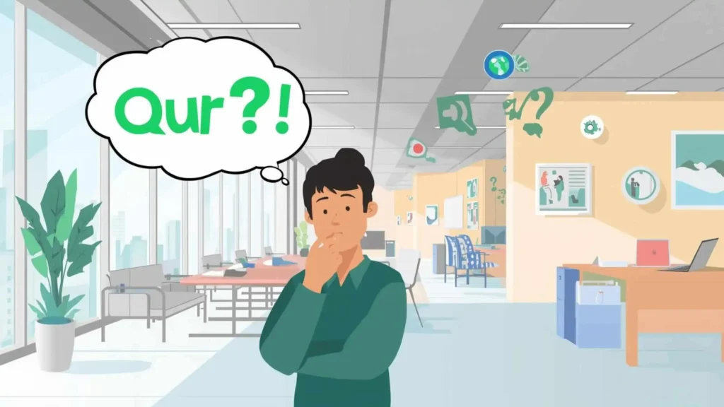 what does a green text mean